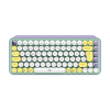 Logitech POP Keys Wireless Mechanical Keyboard With Emoji Keys teclado RF Wireless + Bluetooth QWERTZ Suizo Color menta