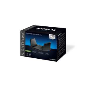 NETGEAR Nighthawk RAXE300 router inalámbrico Gigabit Ethernet Tribanda (2,4 GHz/5 GHz/5 GHz) Negro NETGEAR Nighthawk RAXE300 router inalámbrico Gigabit Ethernet Tribanda (2,4 GHz/5 GHz/5 GHz) Negro