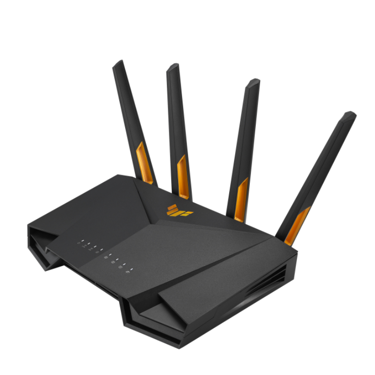 ASUS TUF Gaming AX3000 V2 router inalámbrico Gigabit Ethernet Doble banda (2,4 GHz / 5 GHz) Negro, Naranja ASUS TUF Gaming AX3000 V2 - Enrutador inalámbrico - conmutador de 4 puertos - GigE - 802.11a/b/g/n/ac/ax - Doble banda