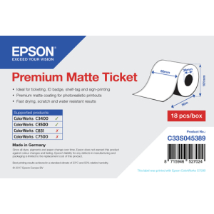 Epson Rollo de Premium Matte Ticket