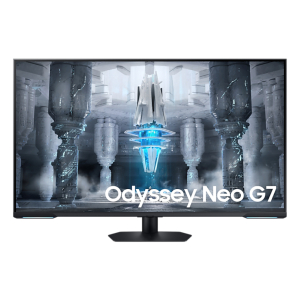 Samsung Odyssey Neo G7 S43CG700NU - G70NC Series - monitor QLED - inteligente - gaming - 43" - 3840 x 2160 4K @ 144 Hz - VA - 400 cd/m² - 4250:1 - DisplayHDR 600 - 1 ms - 2xHDMI