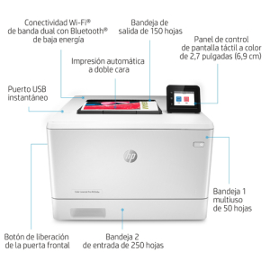 HP Color LaserJet Pro Impresora LaserJet Pro a color M454dn, Estampado, Impresión a dos caras HP Color LaserJet Pro Impresora LaserJet Pro a color M454dn, Estampado, Impresión a dos caras