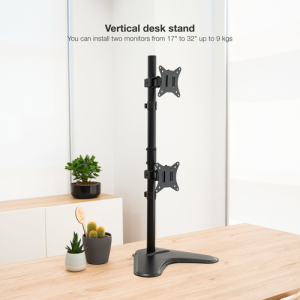 TooQ DB1703TNV-B soporte para monitor 81,3 cm (32") Negro Escritorio