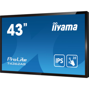 iiyama T4362AS-B1 pantalla de señalización Panel plano interactivo 108 cm (42.5") IPS 500 cd / m² 4K Ultra HD Negro Pantalla táctil Procesador incorporado Android 8.0 24/7 iiyama T4362AS-B1 pantalla de señalización Panel plano interactivo 108 cm (42.5") IPS 500 cd / m² 4K Ultra HD Negro Pantalla táctil Procesador incorporado Android 8.0 24/7