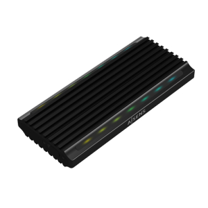 AISENS Caja Externa M.2 RGB Gaming ASM2-RGB012B SATA/NVMe A USB3.1 Gen2