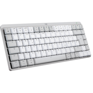 Logitech MX Mini Mechanical for Mac teclado Bluetooth QWERTZ Alemán Gris, Blanco Blanco
