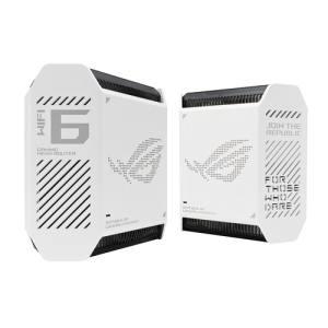 ASUS ROG Rapture GT6 (W-2-PK) Tribanda (2,4 GHz/5 GHz/5 GHz) Wi-Fi 6 (802.11ax) Blanco 4 Interno ASUS ROG Rapture GT6 (W-2-PK) Tribanda (2,4 GHz/5 GHz/5 GHz) Wi-Fi 6 (802.11ax) Blanco 4 Interno