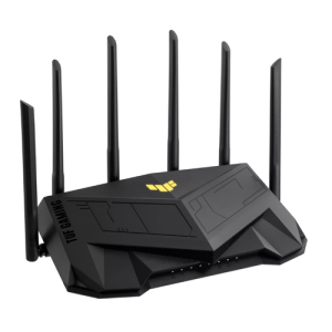 ASUS TUF Gaming AX6000 (TUF-AX6000) router inalámbrico Gigabit Ethernet Doble banda (2,4 GHz / 5 GHz) Negro ASUS TUF Gaming AX6000 (TUF-AX6000) router inalámbrico Gigabit Ethernet Doble banda (2,4 GHz / 5 GHz) Negro