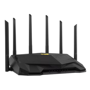 ASUS TUF Gaming AX6000 (TUF-AX6000) router inalámbrico Gigabit Ethernet Doble banda (2,4 GHz / 5 GHz) Negro ASUS TUF Gaming AX6000 (TUF-AX6000) router inalámbrico Gigabit Ethernet Doble banda (2,4 GHz / 5 GHz) Negro