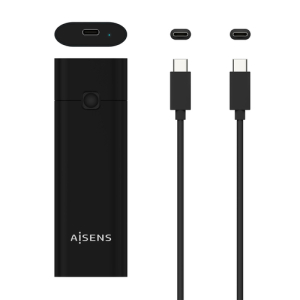 AISENS Caja Externa M.2 (NGFF) ASM2-020B NVMe a USB3.2 GEN2, Negra