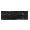 Logitech Wireless Keyboard K270 teclado RF inalámbrico AZERTY Belga Negro