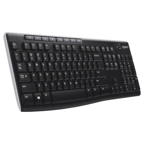 Logitech Wireless Keyboard K270 teclado RF inalámbrico AZERTY Belga Negro
