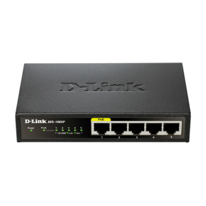 D-Link DES-1005P/E switch No administrado L2 Fast Ethernet (10/100) Energía sobre Ethernet (PoE) Negro