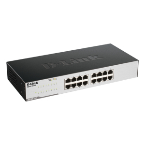 D-Link GO-SW-16G No administrado L2 Gigabit Ethernet (10/100/1000) 1U Negro