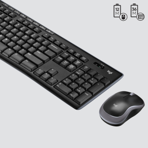 Logitech Wireless Combo MK270 teclado Ratón incluido RF inalámbrico QWERTY Internacional de EE.UU. Negro, Plata Logitech Wireless Combo MK270 teclado Ratón incluido RF inalámbrico QWERTY Internacional de EE.UU. Negro, Plata