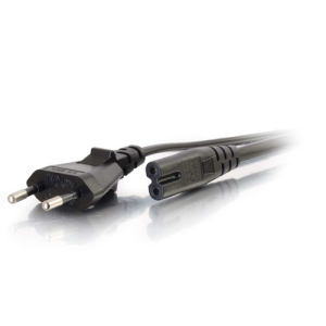 C2G 80618 cable de transmisión Negro 3 m CEE7/7 C7 acoplador
