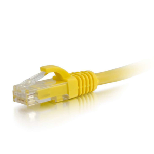 C2G Cable de conexión de red de 2 m Cat6 sin blindaje y con funda (UTP), color amarillo