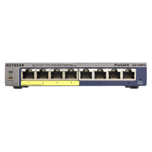 NETGEAR GS108PE Gestionado L2/L3 Gigabit Ethernet (10/100/1000) Energía sobre Ethernet (PoE) Negro