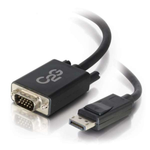 C2G 84331 adaptador de cable de vídeo 1 m DisplayPort VGA (D-Sub) Negro