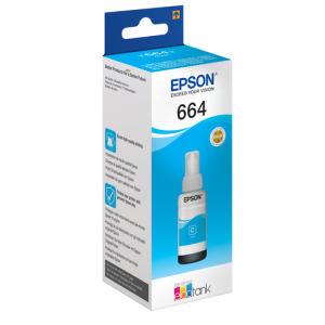 Alternative view of Epson 664 Ecotank Cyan ink bottle (70ml)