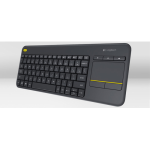 Logitech K400 Plus Tv teclado RF inalámbrico QWERTZ Alemán Negro