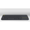 Logitech K400 Plus Tv teclado RF inalámbrico QWERTZ Checa Negro Logitech K400 Plus Tv teclado RF inalámbrico QWERTZ Checa Negro