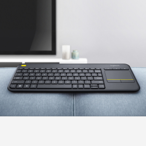 Logitech K400 Plus Tv teclado RF inalámbrico QWERTZ Suizo Negro