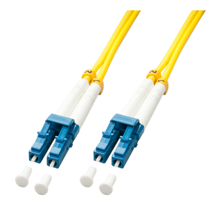 Lindy 47453 cable de fibra optica 5 m LC OS2 Azul