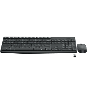 Logitech MK235 teclado Ratón incluido RF inalámbrico Húngaro Gris