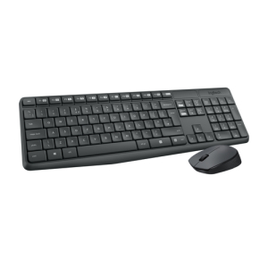 Logitech MK235 teclado Ratón incluido USB QWERTY Nórdico Gris