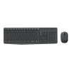 Logitech MK235 teclado Ratón incluido USB QWERTY Nórdico Gris