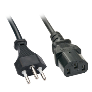 Lindy 30417 cable de transmisión Negro 2 m C13 acoplador