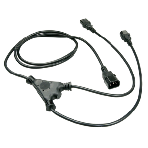 Alternative view of Lindy 30039 cable de transmisión Negro 2 m C14 acoplador Acoplador C13 2 x