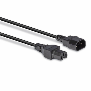 Lindy 30314 cable de transmisión Negro 2 m C14 acoplador C15 acoplador