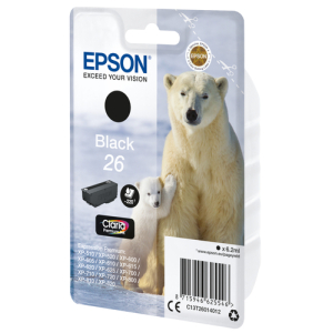 Alternative view of Epson Polar bear Cartucho 26 negro (etiqueta RF)