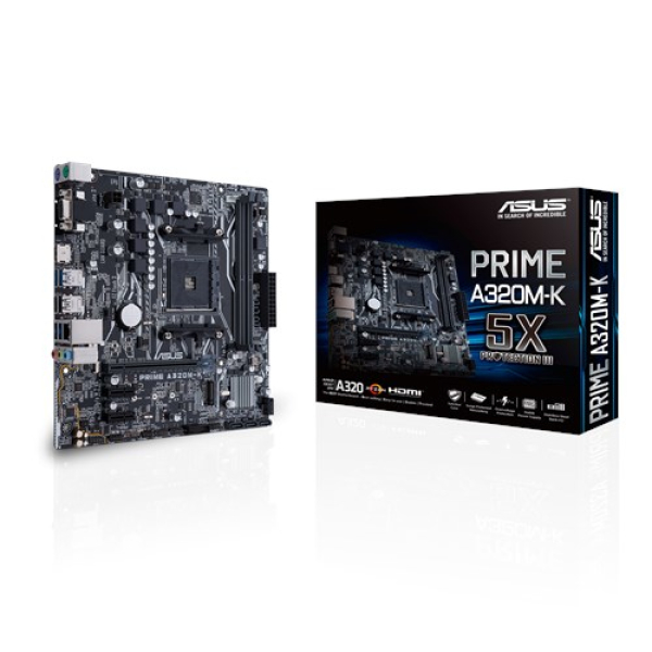 ASUS MB PRIME A320M-K AMD A320 Zócalo AM4 micro ATX