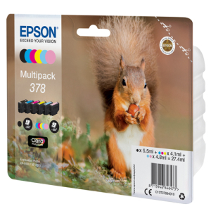 Epson Squirrel Multipack 6-colours 378 Claria Photo HD Ink Epson Squirrel Multipack 6-colours 378 Claria Photo HD Ink