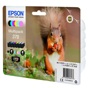 Epson Squirrel Multipack 6-colours 378 Claria Photo HD Ink Epson Squirrel Multipack 6-colours 378 Claria Photo HD Ink