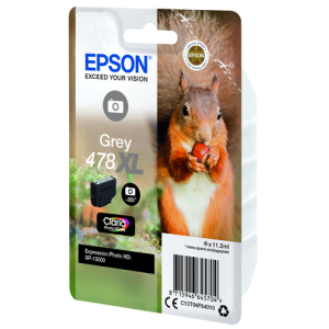 Epson Squirrel Singlepack Grey 478XL Claria Photo HD Ink Epson Squirrel Singlepack Grey 478XL Claria Photo HD Ink