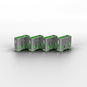 Lindy 40461 bloqueador de puerto USB tipo A Verde Acrilonitrilo butadieno estireno (ABS) 10 pieza(s)