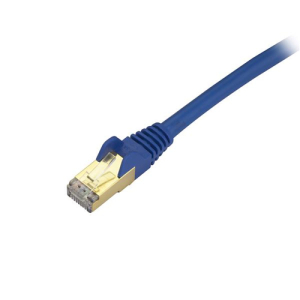 Alternative view of StarTech.com C6ASPAT10BL cable de red Azul 3 m Cat6a U/FTP (STP)