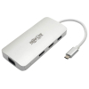 Tripp Lite Estación de Conexión USB-C, (x2) HDMI + VGA, Thunderbolt 3, USB-A, Carga PD – 1080p @ 60 Hz, Plata Tripp Lite Estación de Conexión USB-C