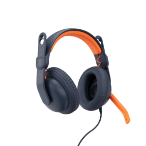 Logitech Zone Learn Auriculares Alámbrico Diadema Educación USB Tipo C Azul, Naranja Naranja