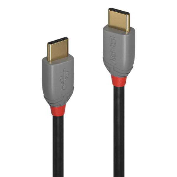 Lindy 36871 cable USB 1 m USB 2.0 USB C Negro