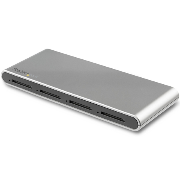 StarTech.com Lector Grabador USB-C de Tarjetas de Memoria Flash SD con 4 Ranuras - USB Tipo C - USB 3.1 - SD 4.0 - UHS-II