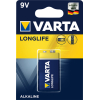 Varta Longlife Extra 9V Batería de un solo uso Alcalino Varta Longlife Extra 9V Batería de un solo uso Alcalino