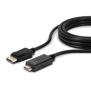 Lindy 36923 adaptador de cable de vídeo 3 m DisplayPort HDMI tipo A (Estándar) Negro
