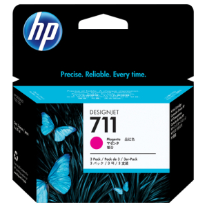Alternative view of HP Pack de ahorro de 3 cartuchos de tinta DesignJet 711 magenta de 29 ml