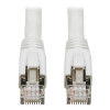 Tripp Lite N272-010-WH Cable S/FTP Patch Ethernet Blindado Snagless Certificado Cat8 25G / 40G (RJ45 M/M)