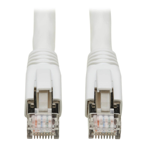 Tripp Lite N272-010-WH Cable S/FTP Patch Ethernet Blindado Snagless Certificado Cat8 25G / 40G (RJ45 M/M)